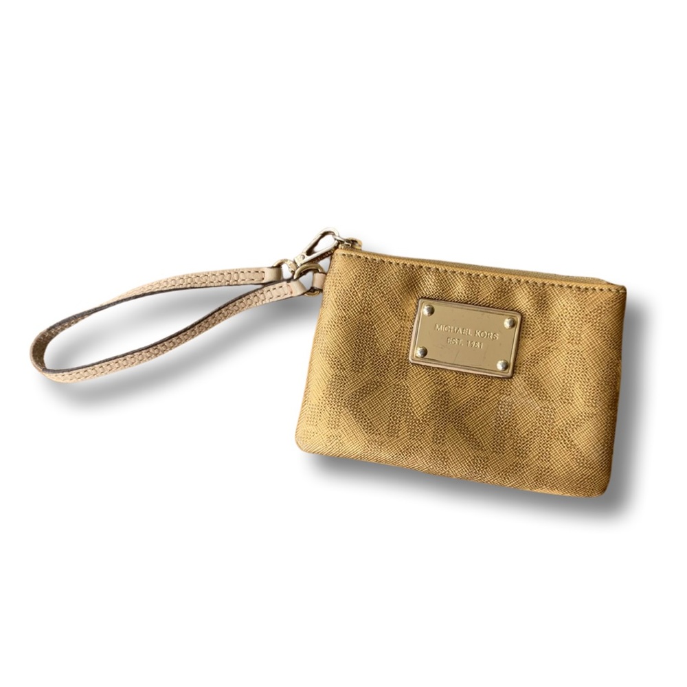 Micheal Kors Jet Set Gold Wristlet